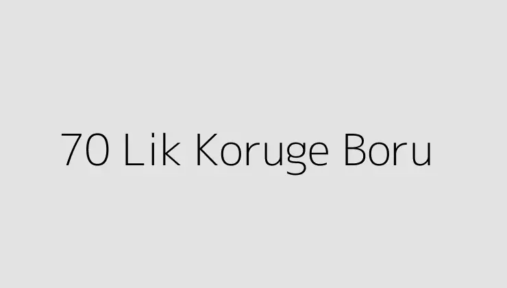 70 Lik Koruge Boru