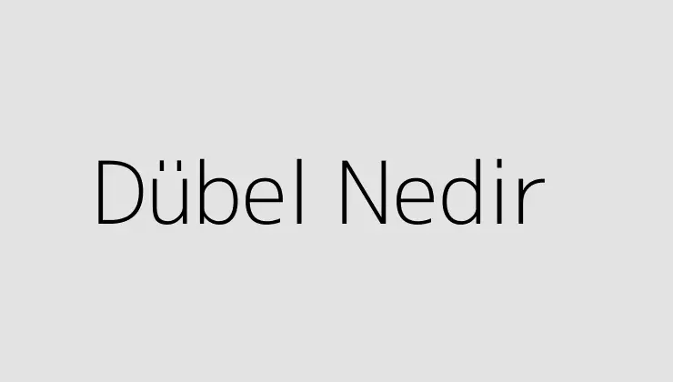 Dübel Nedir