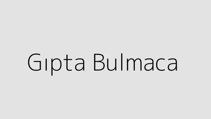 Gıpta Bulmaca