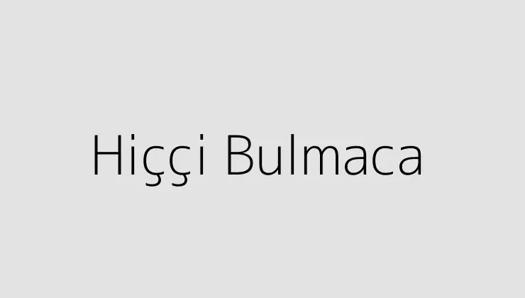 Hiççi Bulmaca