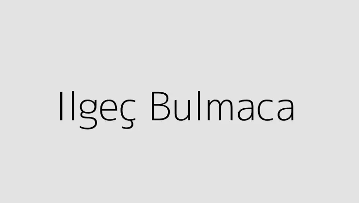 Ilgeç Bulmaca