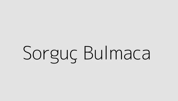 Sorguç Bulmaca