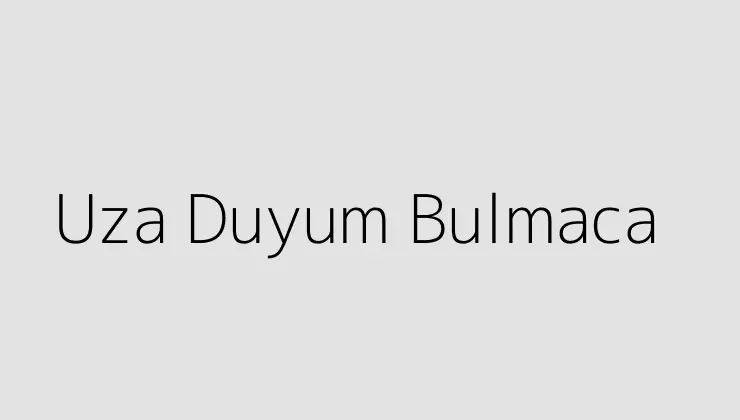 Uza Duyum Bulmaca