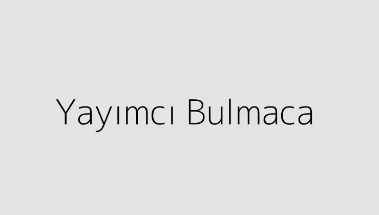 Yayımcı Bulmaca