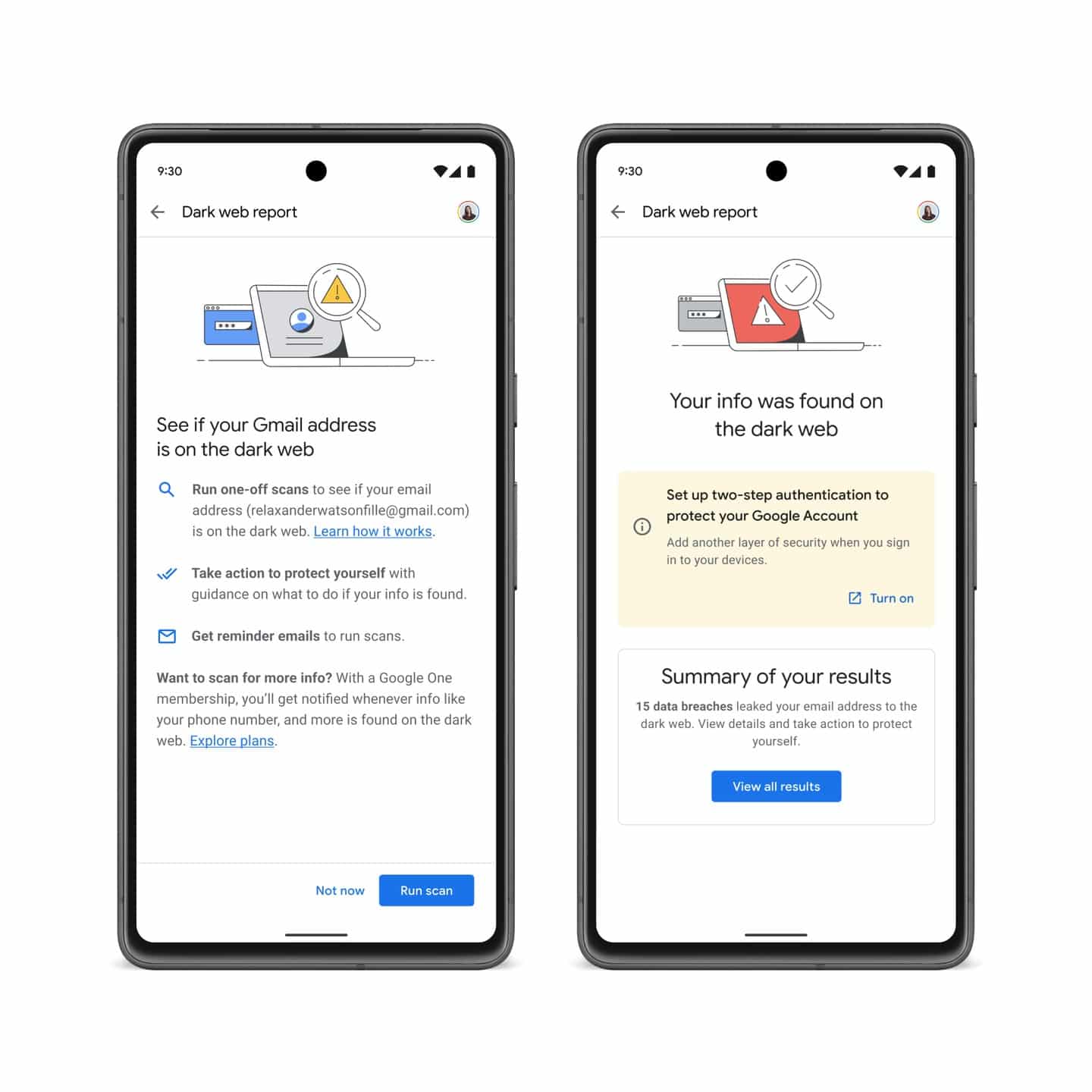 Gmail e-posta adresinizi dark web’de arayacak