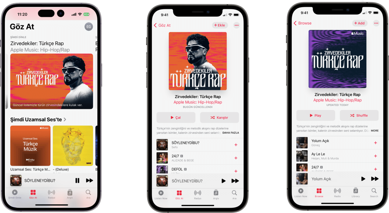 Apple Music’te Türkçe Rap’in yeni zirvesi