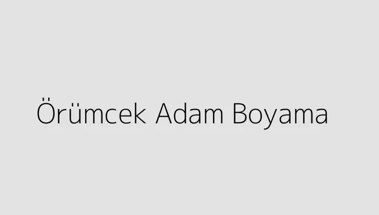 Örümcek Adam Boyama