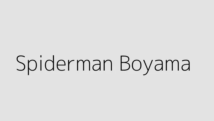 Spiderman Boyama