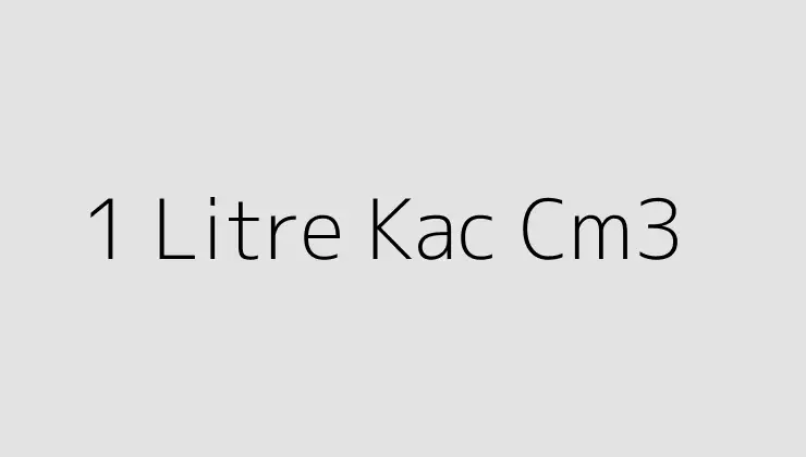 1 Litre Kac Cm3