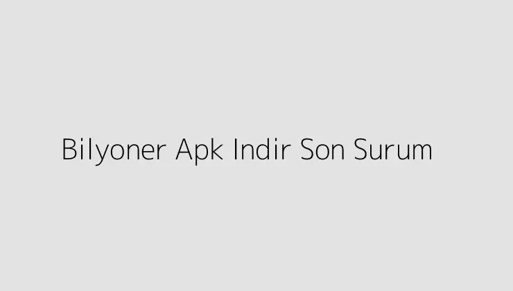 Bilyoner Apk Indir Son Surum