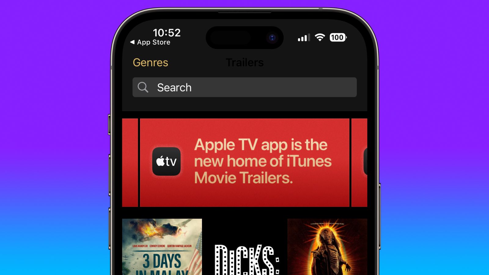 Apple, iTunes Movie Trailers’ı Apple TV’ye Taşıyor